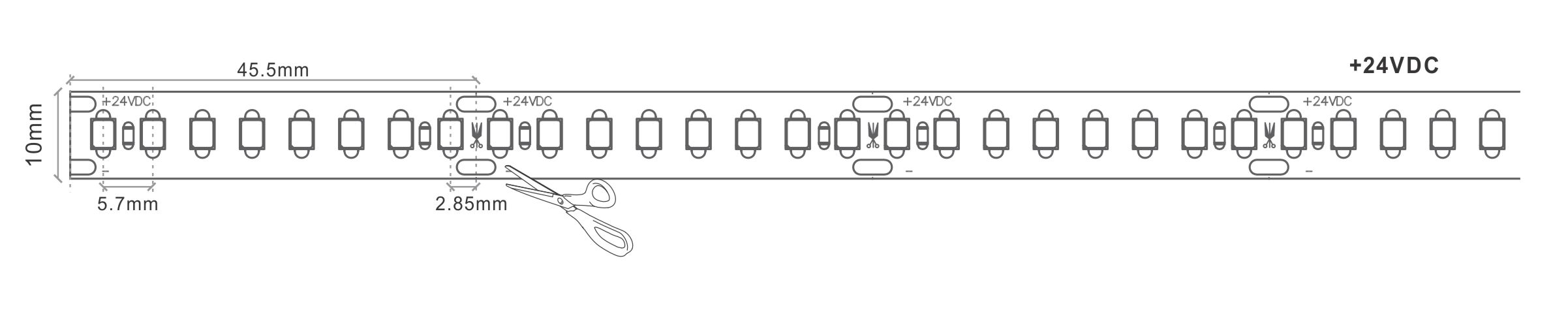 High Efficiency LED Strip Tape Light