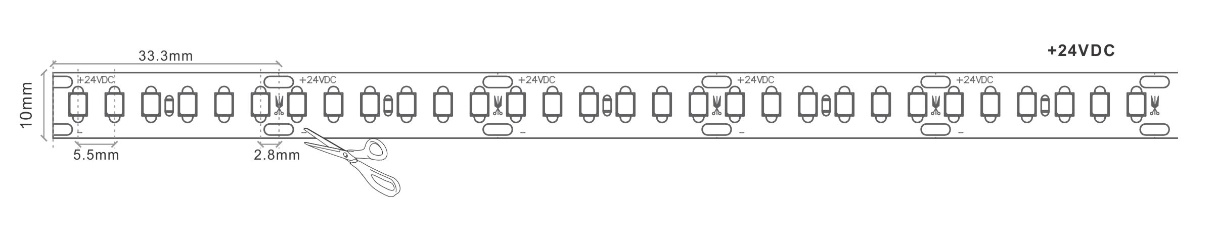 High Efficiency LED Strip Tape Light
